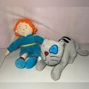 Rosie & Gilbert Caillou 2017 Import Dragons Plush lot of 2
